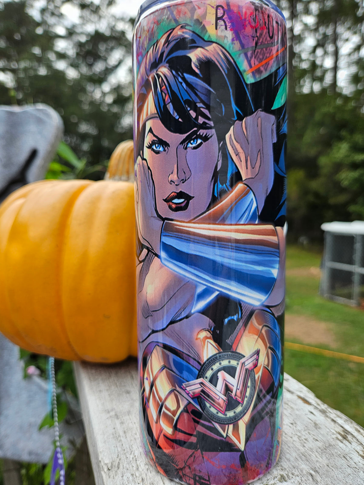20oz Skinny Ready to Ship- Wonder Woman Tumbler