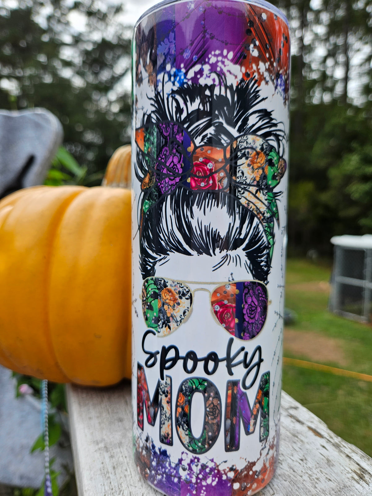 20oz Skinny Spooky Mama Tumbler