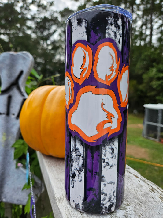 20oz. Skinny Ready to Ship Clemson Tigers Tumbler